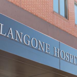 NYU Langone Hospital—Suffolk’s front entrance